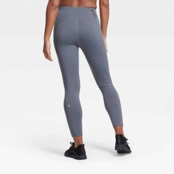 All In Motion Womens Gray High-Waisted Running Leggings - Picture 4 of 6